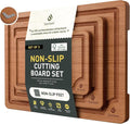 3 Packs Bamboo Cutting Board Set by Socisen