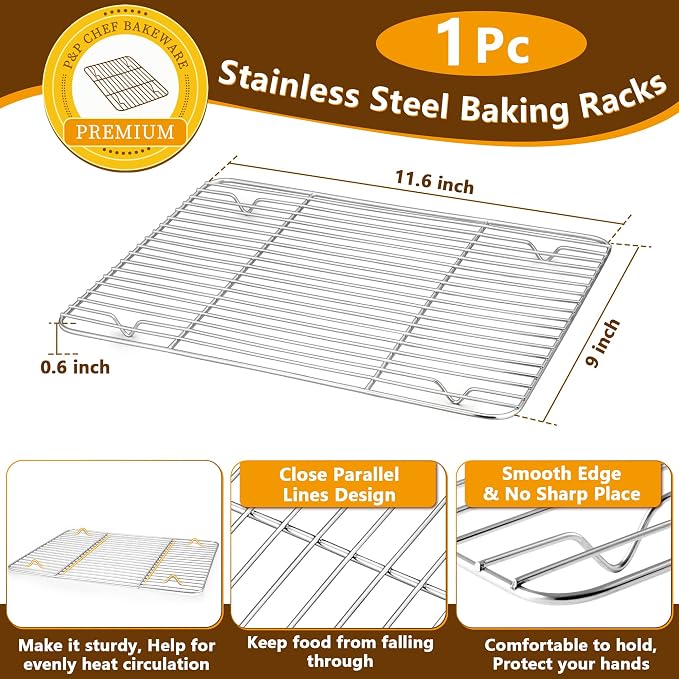 P&P CHEF 12.5 Inch Baking Sheet Pan - Image 3