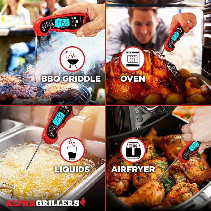 Alpha Grillers Meat Thermometer Digital – Instant Read Food Thermometer - Image 7