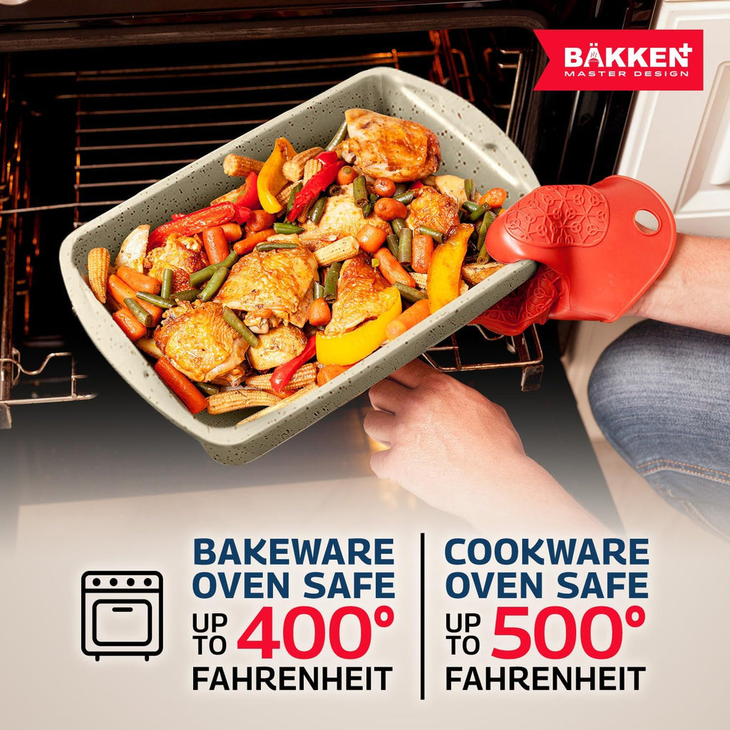 Bakken Master 38 Piece Granite Cookware and Bakeware Set – Nonstick
