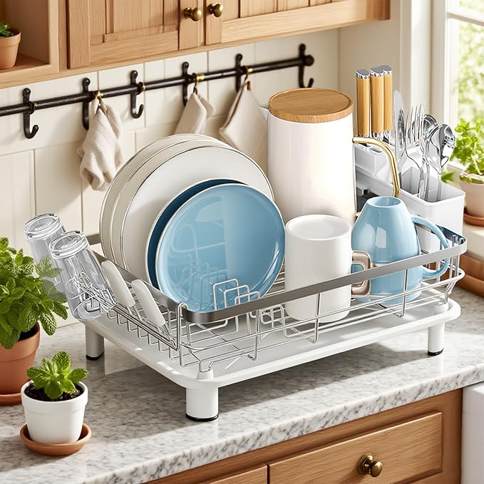 MOUKABAL Dish Drying Rack, Dish Rack, Stainless Steel Dish Racks - Image 8