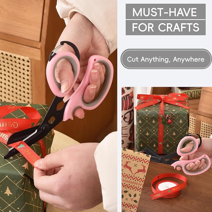 MEUUT 2 PCS All Purpose Scissor –7.5in Multi-Purpose Utility Scissors - Image 3