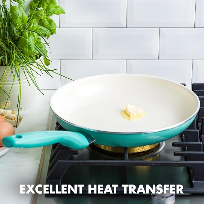 GreenPan Rio Healthy Ceramic Nonstick 10" Frying Pan Skillet, Dishwasher Safe - Image 4