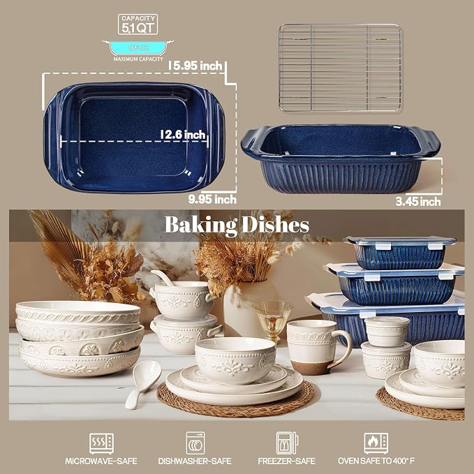 Artena Baking Dish 5.1 Quarts, Casserole Dishes - Image 2