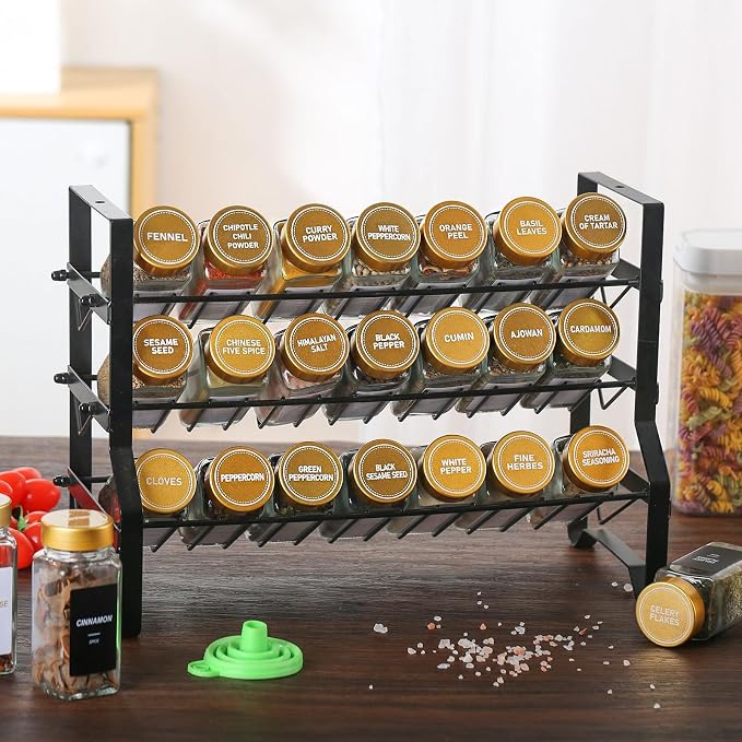 Glass Spice Jars with Label - Image 3