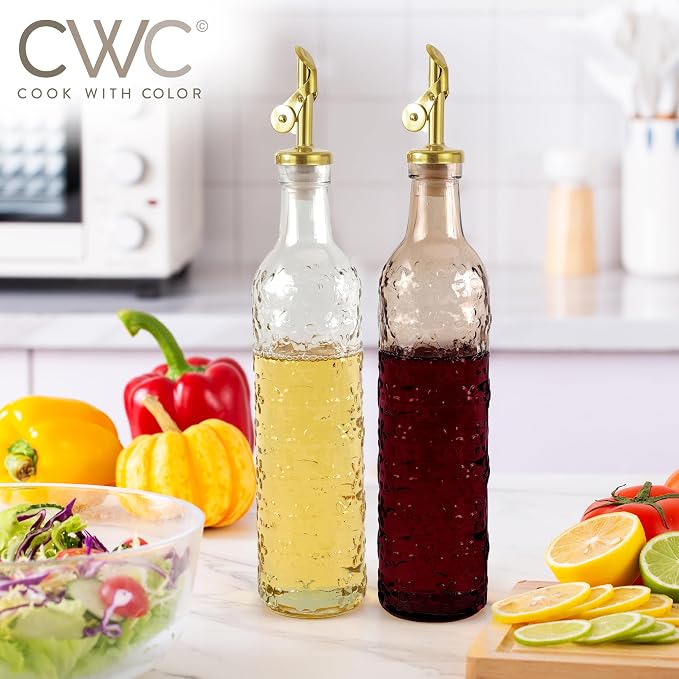 COOK WITH COLOR Glass Olive Oil Bottle Dispenser - Image 4