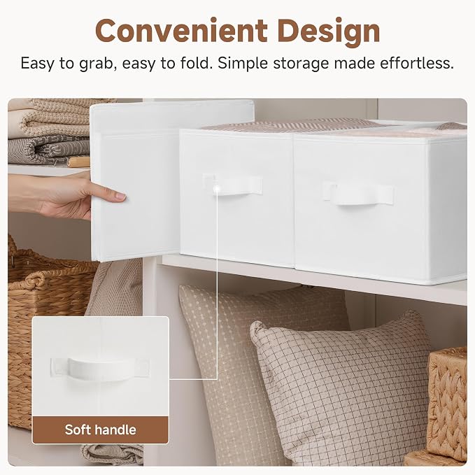 StorageWorks Collapsible Shelf Baskets, Storage Bins - Image 5