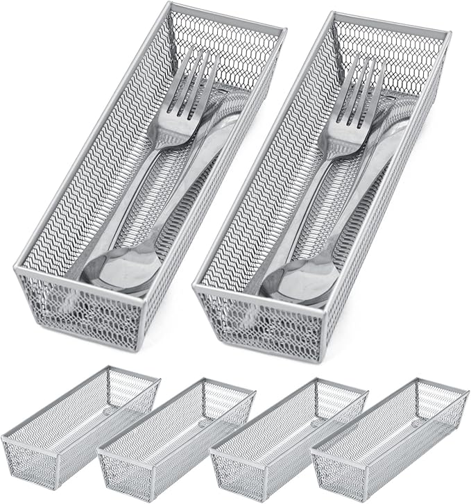 Neudeco Silverware Organizer, Mesh Drawer Organizer by Neudeco