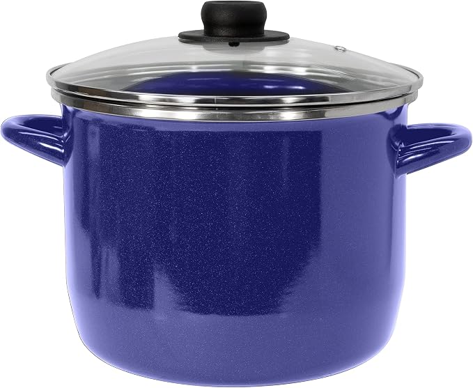 EKCO EOS 8-Quarts Alloy Steel Speckled Stockpot by Ekco