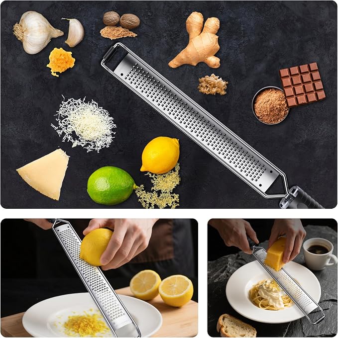 Lemon Zester Grater with Handle, L15" Cheese Grater - Image 2