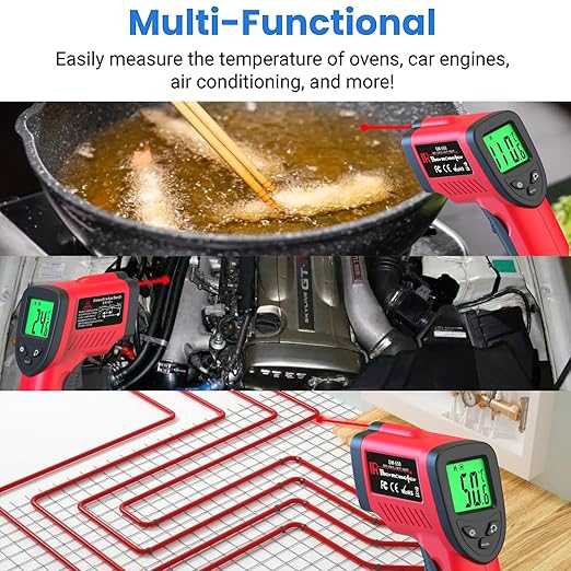 DEASOMIYE Infrared Thermometer Gun, -58℉～1022℉ Laser Thermometer Temperature Gun - Image 6