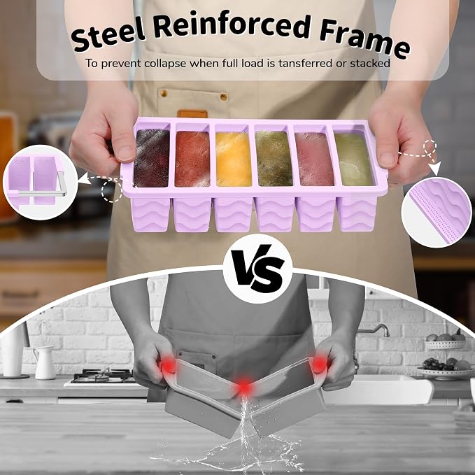2-Pack Silicone Freezer Trays - Image 3
