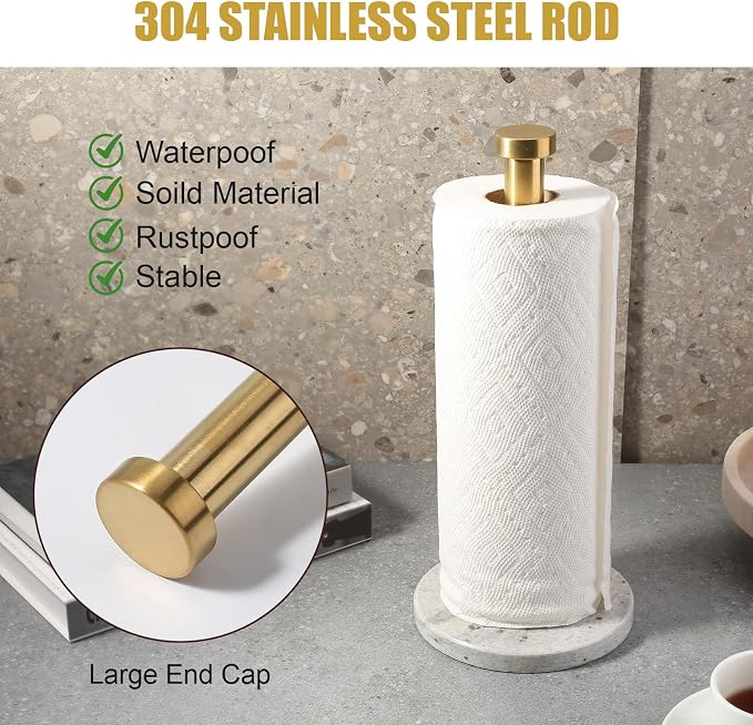 Koville Paper Towel Holder Countertop, Standing Paper Roll Holder - Image 3