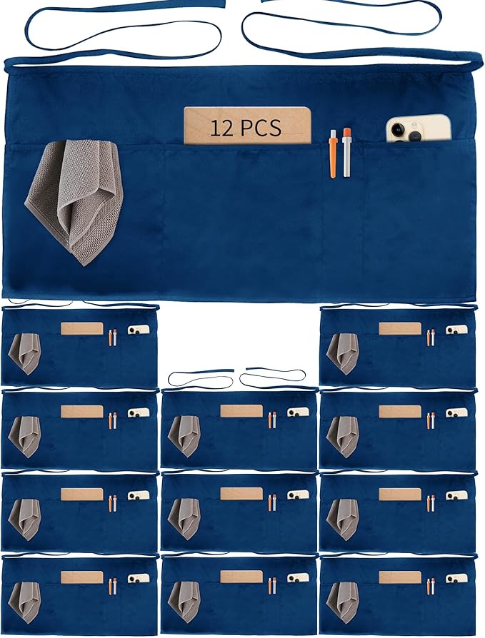 Xeoxarel Aprons with 4 Pockets 23.5'' X 11.5'' by XeoxarelWomensvests