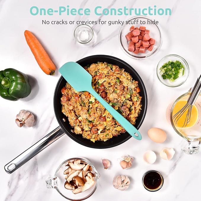 Heat Resistant Silicone Large Spatula: U-Taste 600ºF High Heat Flexible 11.38in - Image 8