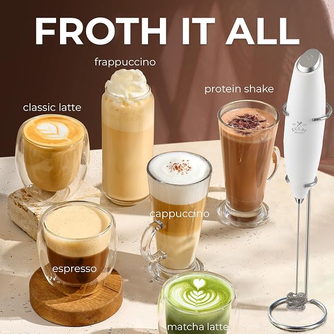 Zulay Kitchen Patented Tornado Triple Whisk Milk Frother - Image 5