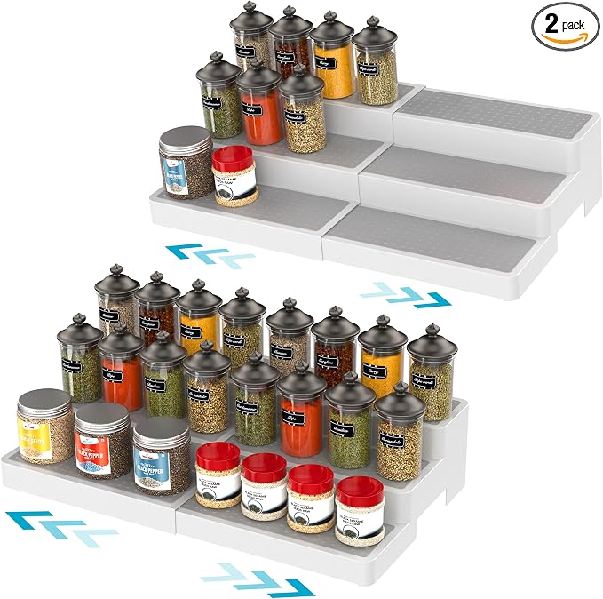 YAN & HIN Expandable Spice Rack Organizer by YANHIN
