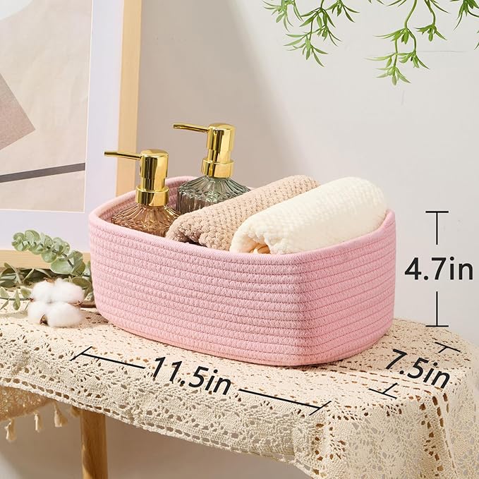 MiniArk Small Storage Baskets for Organizing | Closet Organizer Bins | Shelf - Image 3