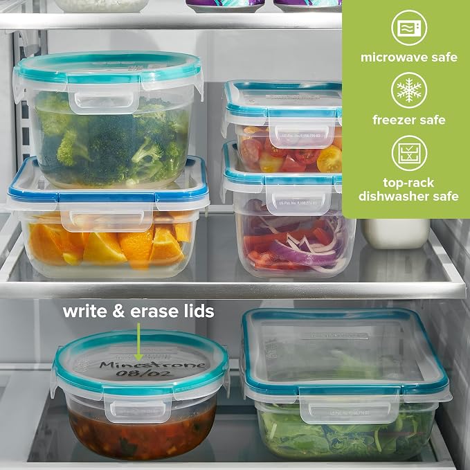 Snapware Plastic Total Solution 2-Pack Food Storage Containers Set, Leakproof & - Image 5