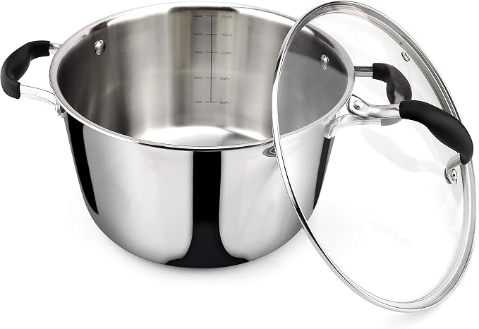 AVACRAFT 18/10 Tri-Ply Stainless Steel 5 Quart Dutch Oven Pot - Image 4