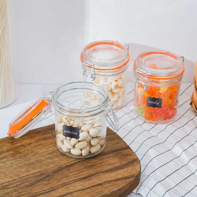 Glass Jars With Airtight Lids, Mason Jars 8 oz, Glass Jar With Leak Proof - Image 4