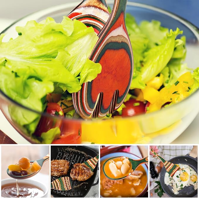 7Pcs Pakkawood Kitchen Utensils Set - Image 7