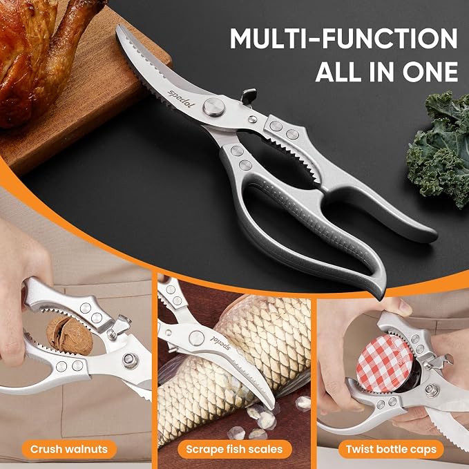Kitchen Scissors Food Cutting: Heavy Duty Poultry Meat Shears - Image 3