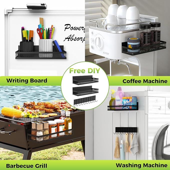 5 Pack Strong Magnetic Spice Rack - Image 5