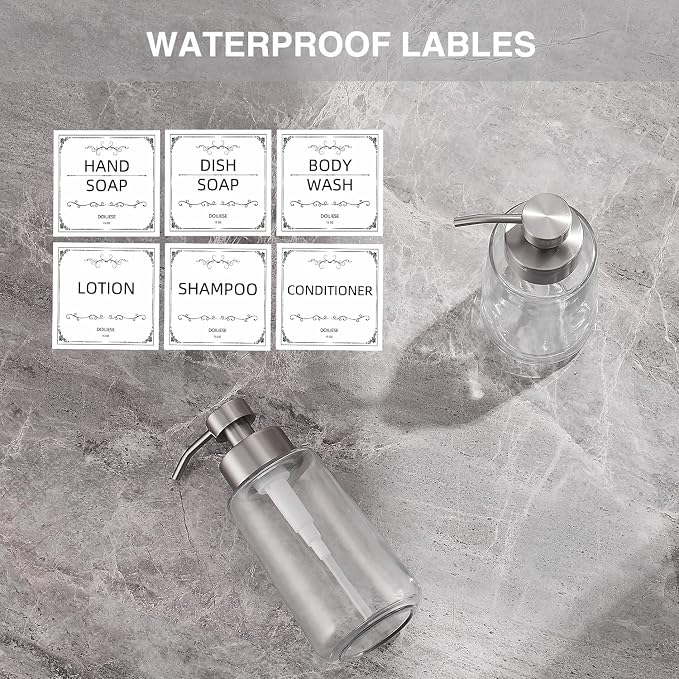Soap Dispenser, Glass Hand Soap Dispenser - Image 7