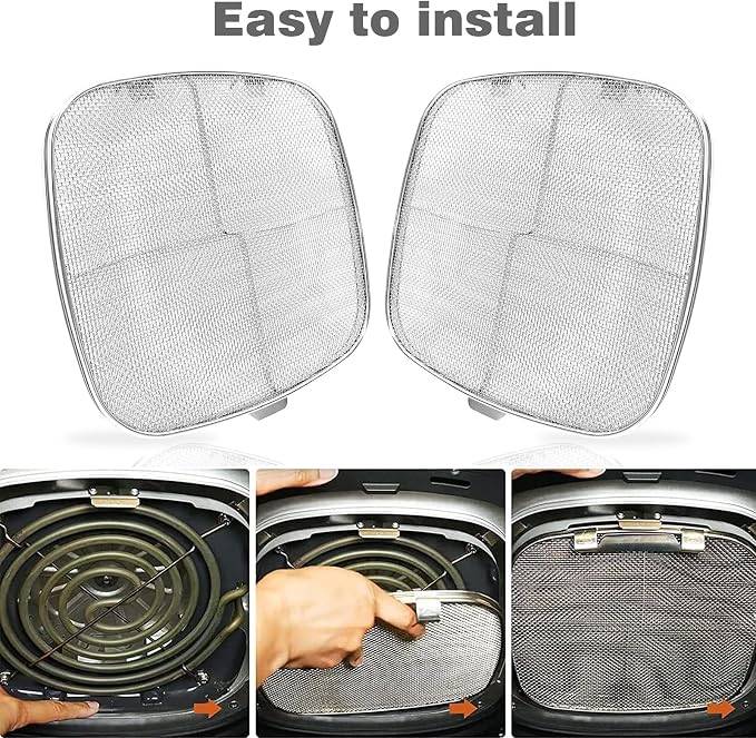 2 Pack Replacement Stainless Steel Splatter Shield - Image 6