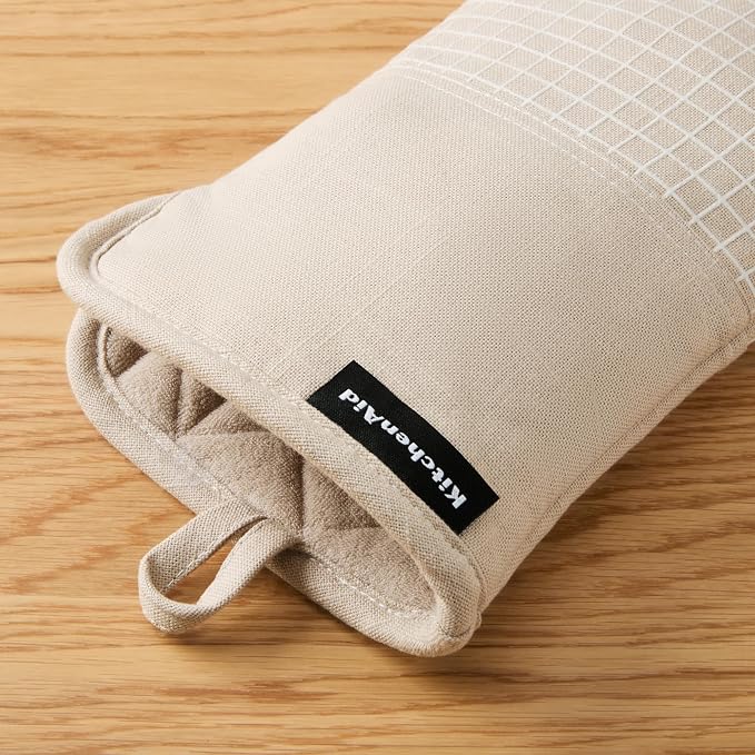 KITCHENAID Gourmet Series Gridlines Oven Mitts 2-Pack Set, Heat Resistant up to - Image 4