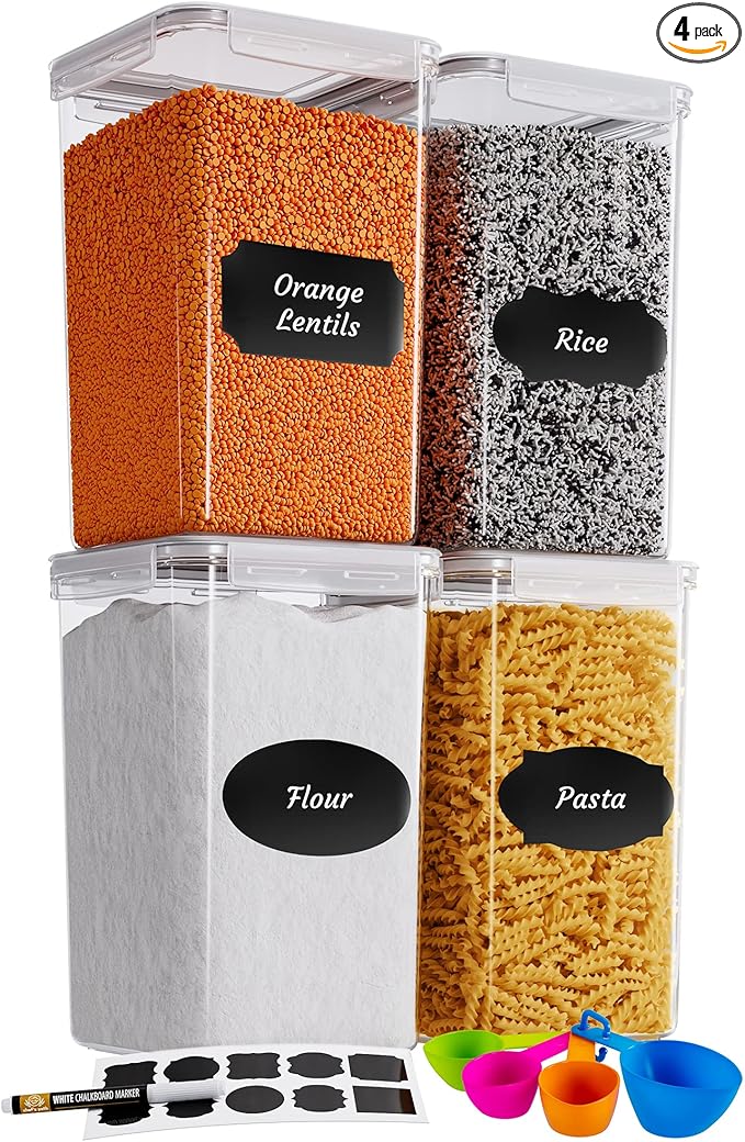 Chef's Path Extra Large Tall Airtight Food Storage Containers, Airtight Food by ChefsPath
