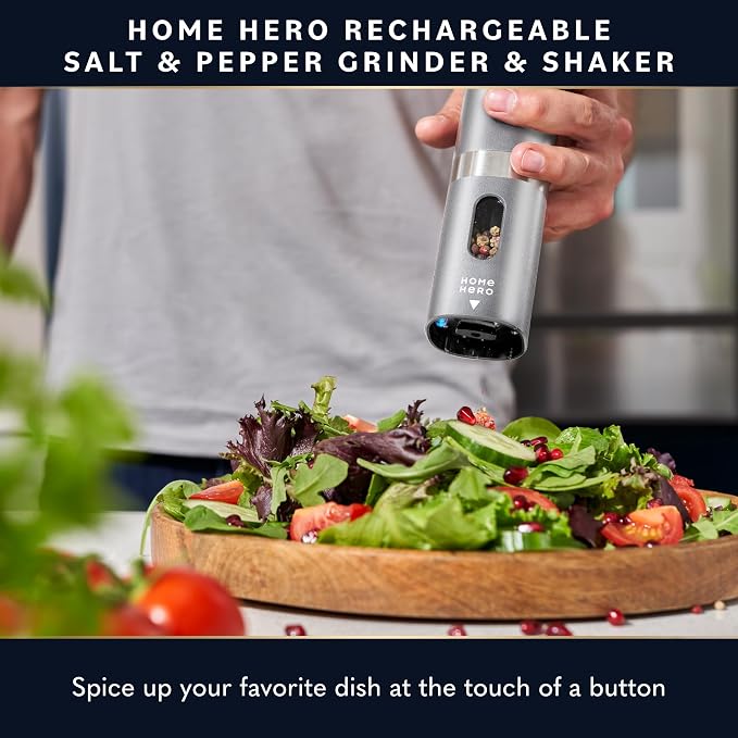 Home Hero Electric Salt and Pepper Grinder Set - Image 2