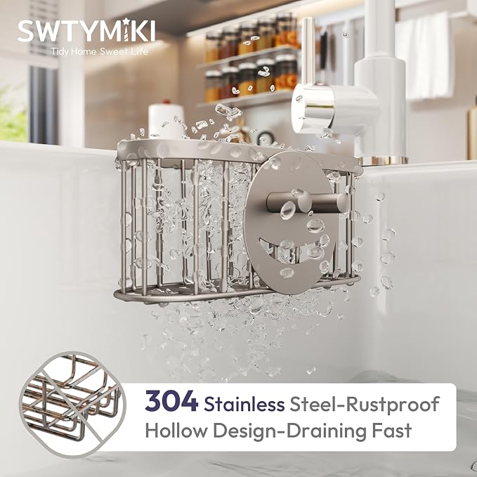 SWTYMIKI Sponge Holder for Kitchen Sink - Image 5