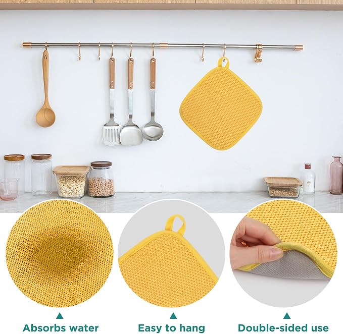GeeRic Microfiber Dish Drying Mat, Super Absorbent Kitchen Dish Drying Pad - Image 4