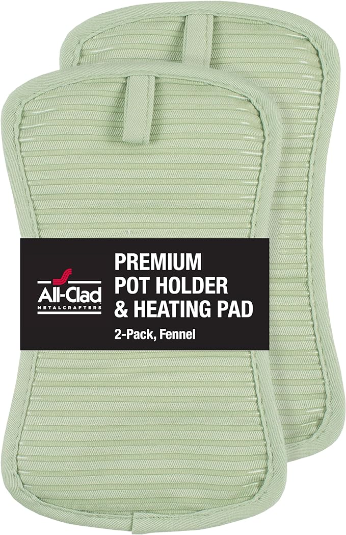All-Clad Premium Pot Holder & Heating Pad, Heat Resistant to 500 Degrees by All-Clad