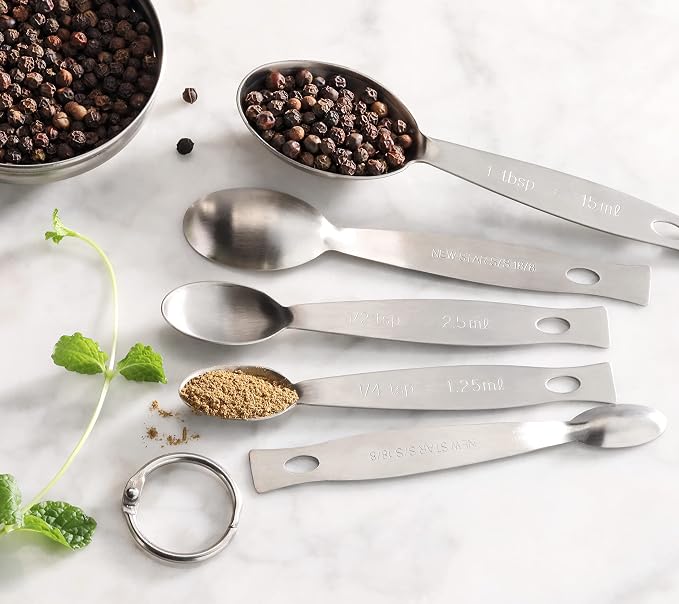 New Star Foodservice 43129 18/8 Stainless Steel Measuring Spoons - Image 4
