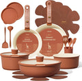 CAROTE 21-Piece Ceramic Cookware Set, Nonstick Pots and Pans Set by CAROTE