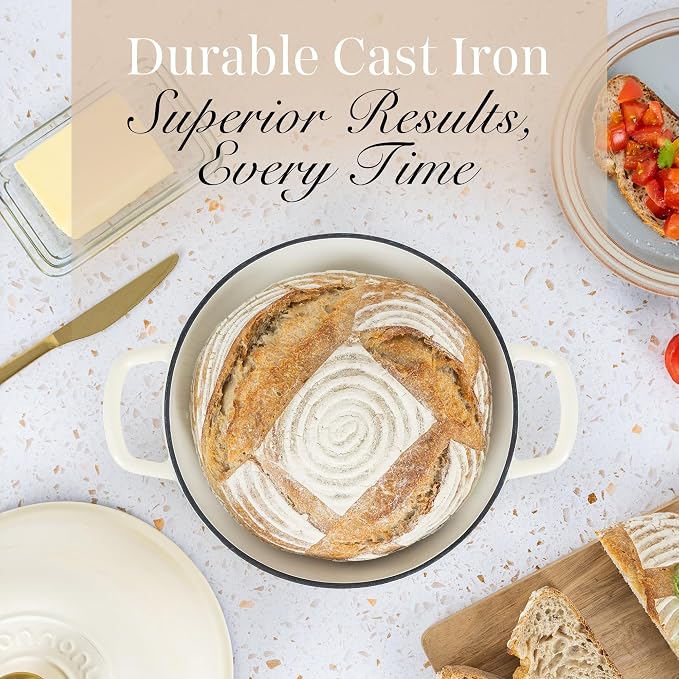 Enamelled Cast Iron Dutch Oven For Bread Baking – Dutch Oven Pot For Sourdough - Image 8