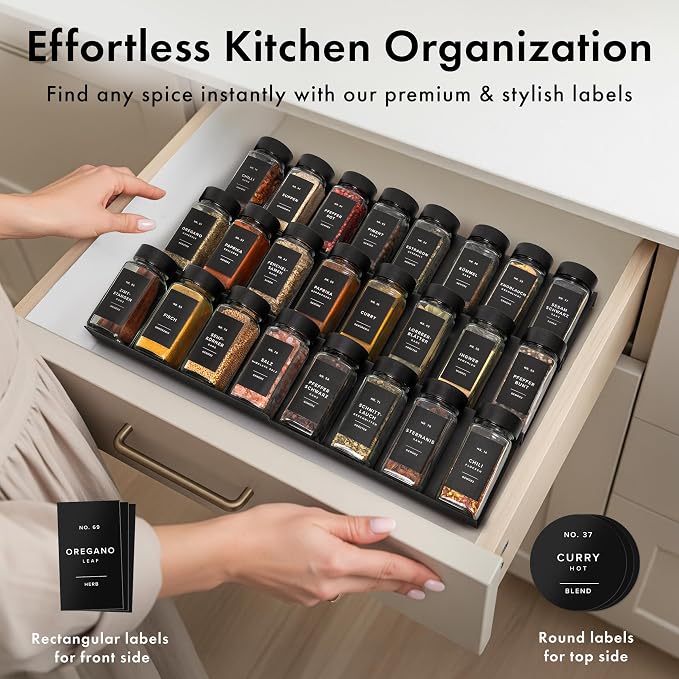 EDELHAUS® Square Spice Jars - Image 3