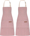 2Pack Adjustable Kitchen Apron for Women Men by ZAIORD