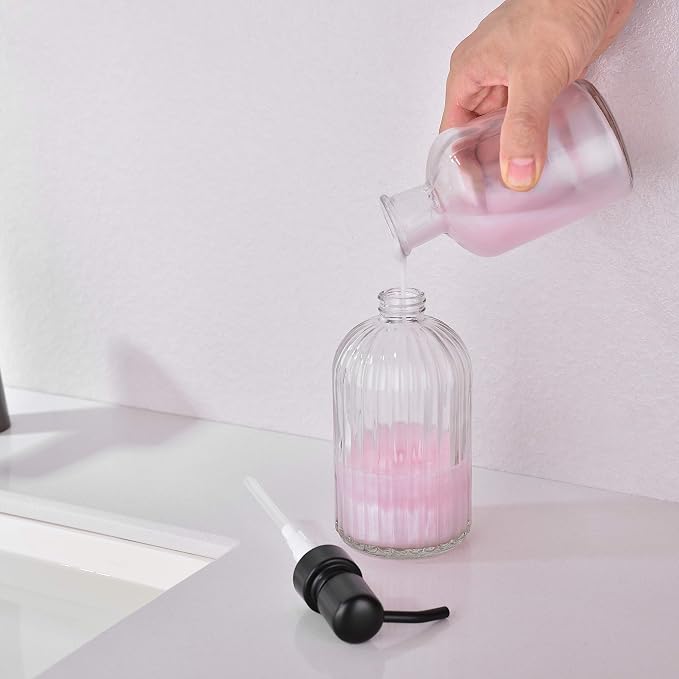 Matte Black Dish Kitchen Soap Dispenser, Bathroom Liquid Soap Dispenser - Image 4