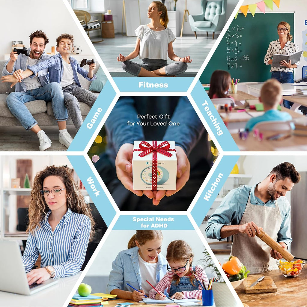 Visual Timer for Kids, 60-Minute Countdown Timer for Classroom Office
