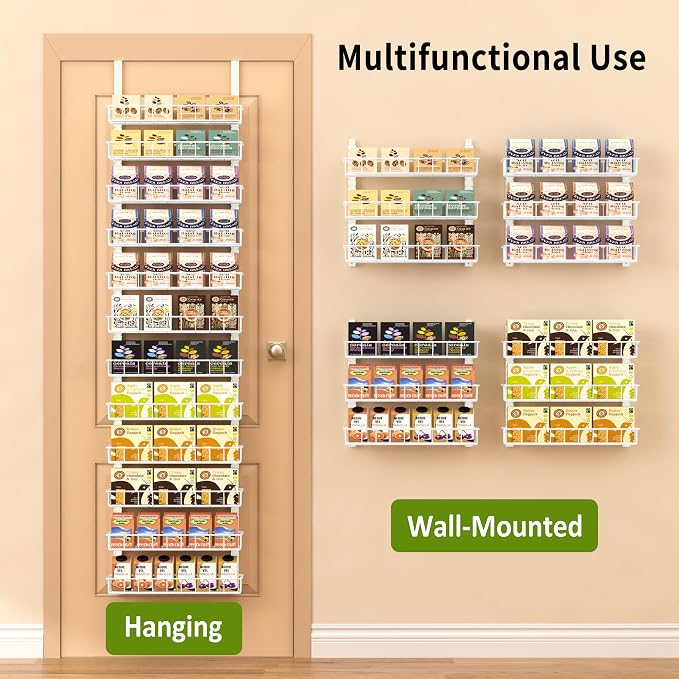 Churboro Over the Door Pantry Organizer Rack - Image 7