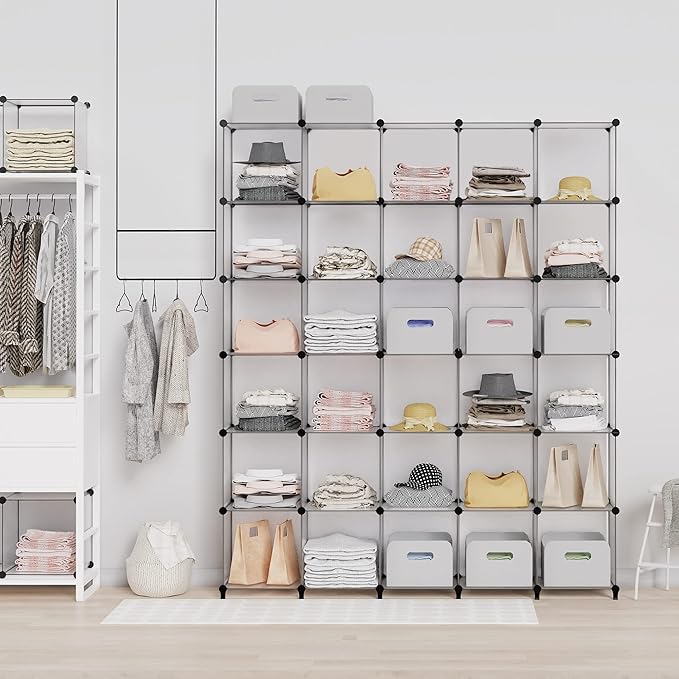 HOMIDEC Closet Organizers and Storage, 9 Cube Storage Organizer, Portable - Image 2