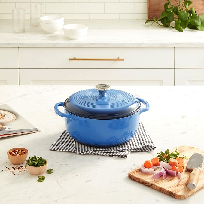 Lodge 4.5 Quart Enameled Cast Iron Dutch Oven - Image 11