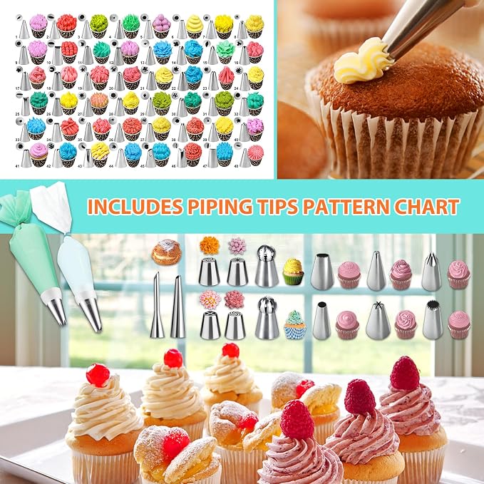 Cake Decorating Supplies Tools Kit: 358 pcs Baking Accessories - Image 4