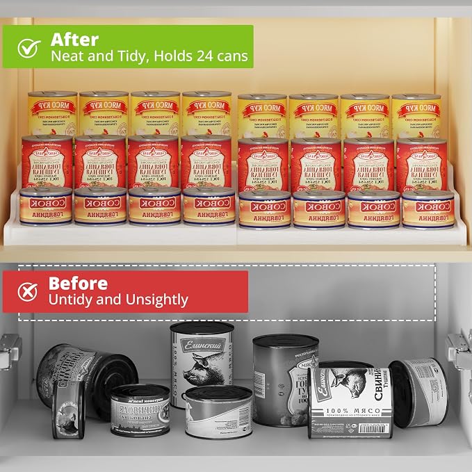 Expandable Bamboo Can Rack Organizer - Image 8