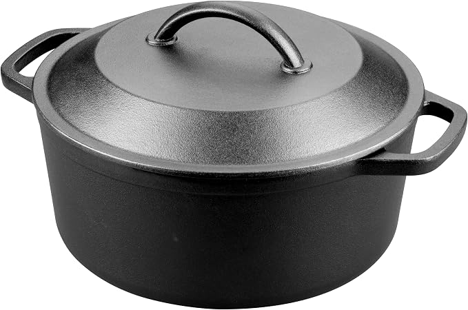VORRINGARD Pre-Seasoned Cast Iron Dutch Oven - Image 9