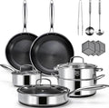 USELUCK Hybrid Nonstick Cookwre Set, frying pan, sauce pan, Dishwasher-Friendly by useluck